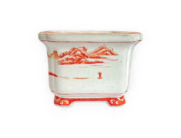 Pot - Xu Lei Nuo - Landscape on the sea - 9,5 cm 2