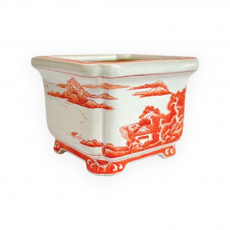 Pot - Xu Lei Nuo - Landscape on the sea - 9,5 cm