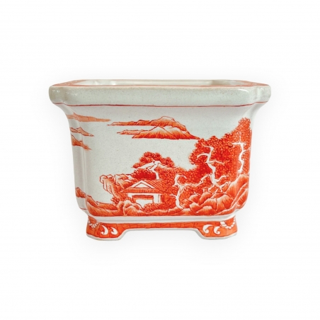 Pot - Xu Lei Nuo - Paysage sur la mer - 9,5 cm