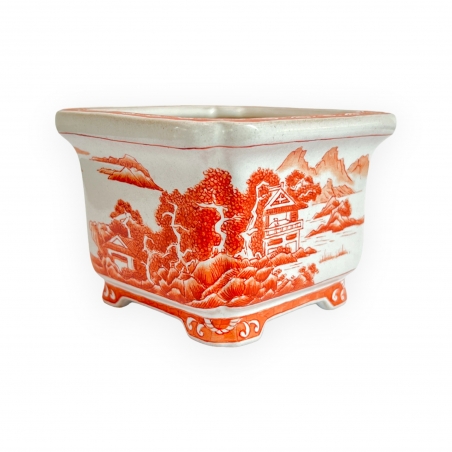 Pot - Xu Lei Nuo - Landscape on the sea - 9,5 cm