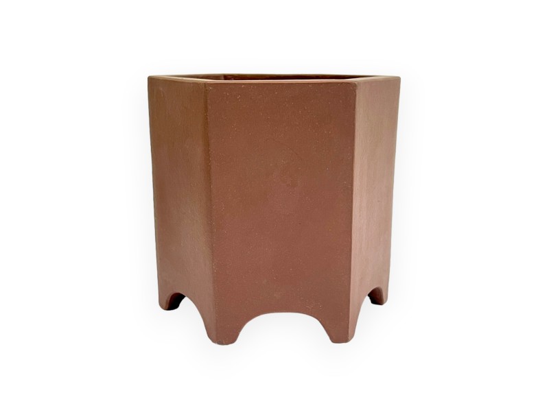 Vaso 12 cm esagonale grès