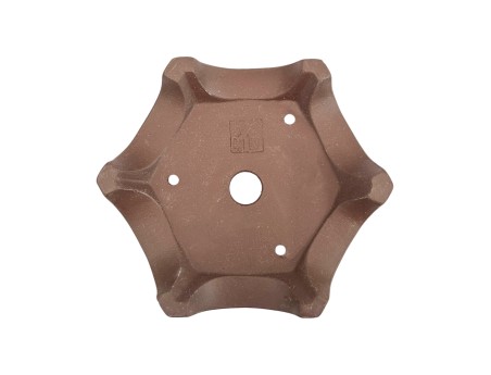 Pot 12 cm hexagonal grès