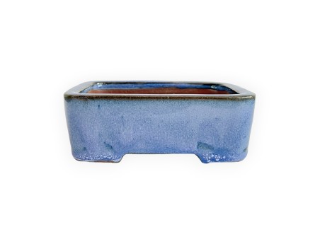 Vaso 12 cm rettangolare azzurro