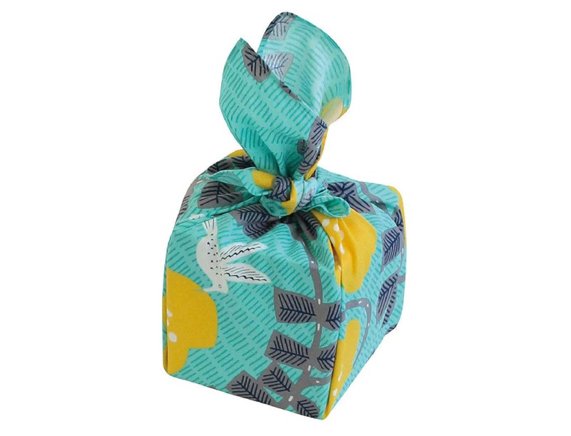 Furoshiki 45 cm Colibrì azzurro