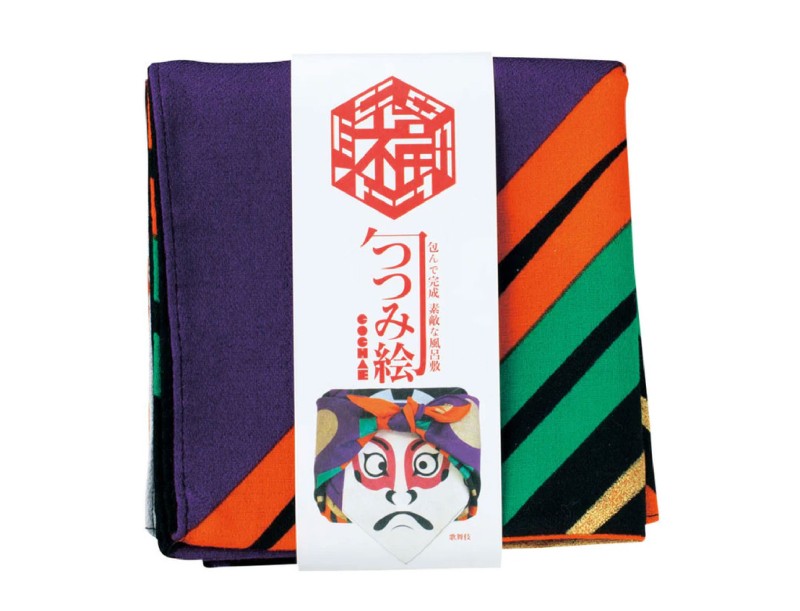 Furoshiki 48 cm - Fuku Cochae - Zwarte Kabuki