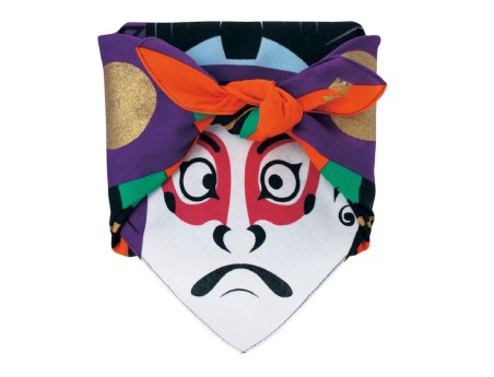 Furoshiki 48 cm - Fuku Cochae - Schwarzes Kabuki