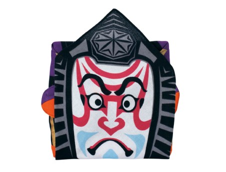 Furoshiki 48 cm - Fuku Cochae - Schwarzes Kabuki