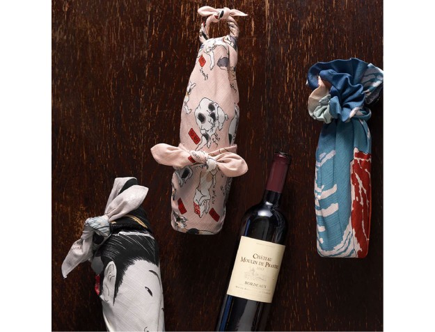 Furoshiki 70 cm - Ukiyo-e - Viento del sur, cielo despejado 2