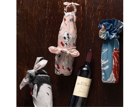 Furoshiki 70 cm - Ukiyo-e - Vent du Sud, Ciel Clair