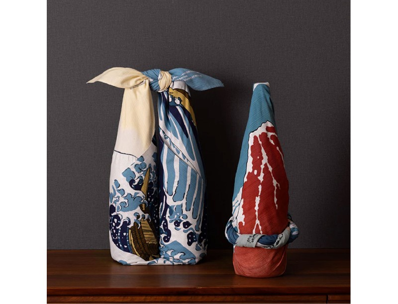 Furoshiki 70 cm – Ukiyo-e – Südwind, klarer Himmel