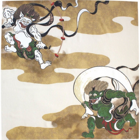 Furoshiki 68 cm - Fujin Raijin - Nuvola di buon auspicio
