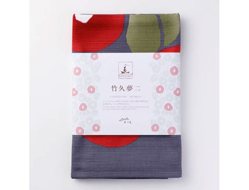 Furoshiki 90 cm -Yumeji Takehisa - Camellia