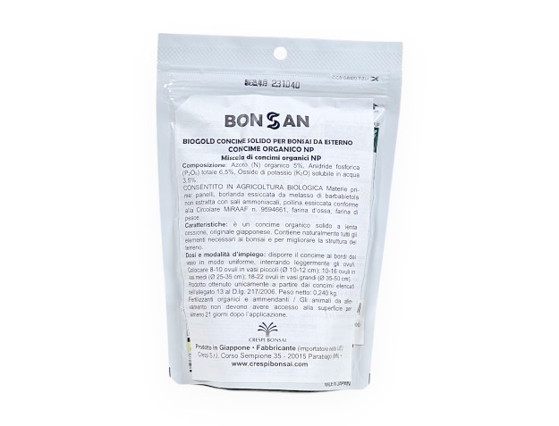 Concime solido organico Biogold - 240 g 2