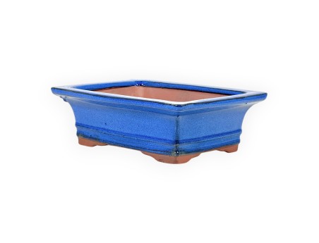 Vaso 17,5 cm rettangolare blu