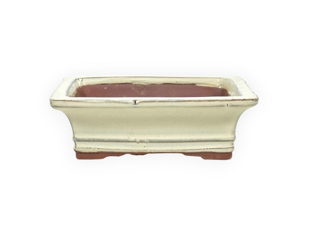 Pot 17,5 cm rectangular beige