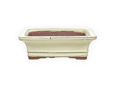 Maceta 17,5 cm rectangular beige