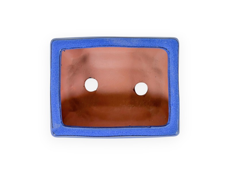 Maceta 15 cm rectangular azul