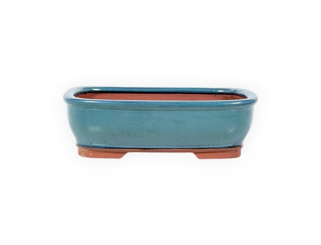 Topf 18,5 cm Rechteckige cyan