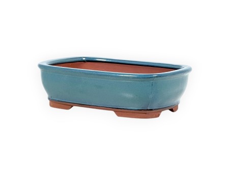 Topf 18,5 cm Rechteckige cyan