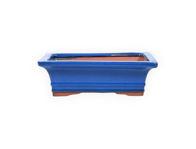 Vaso 20,5 cm rettangolare blu