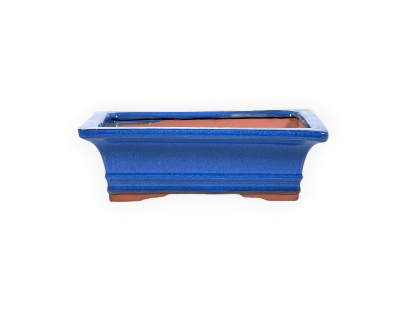 Pot 20,5 cm rectangulaire bleu