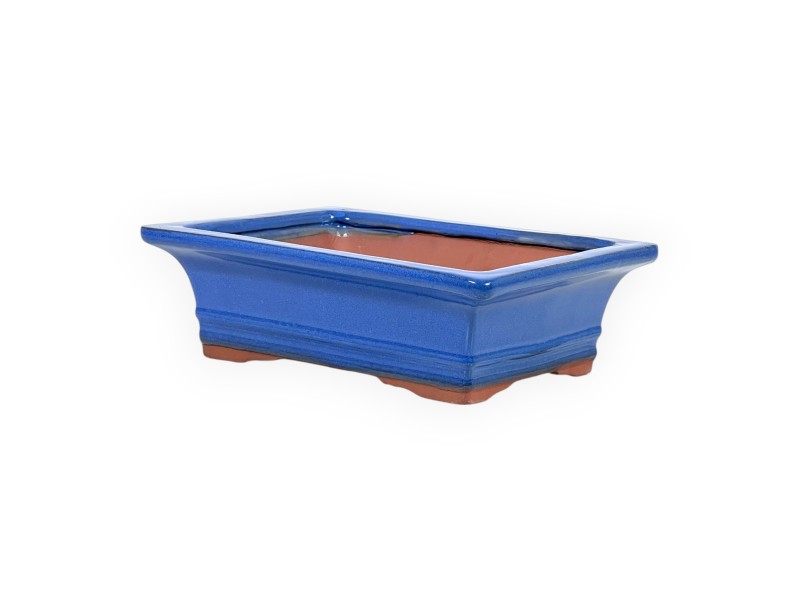 Maceta 20,5 rectangular azul