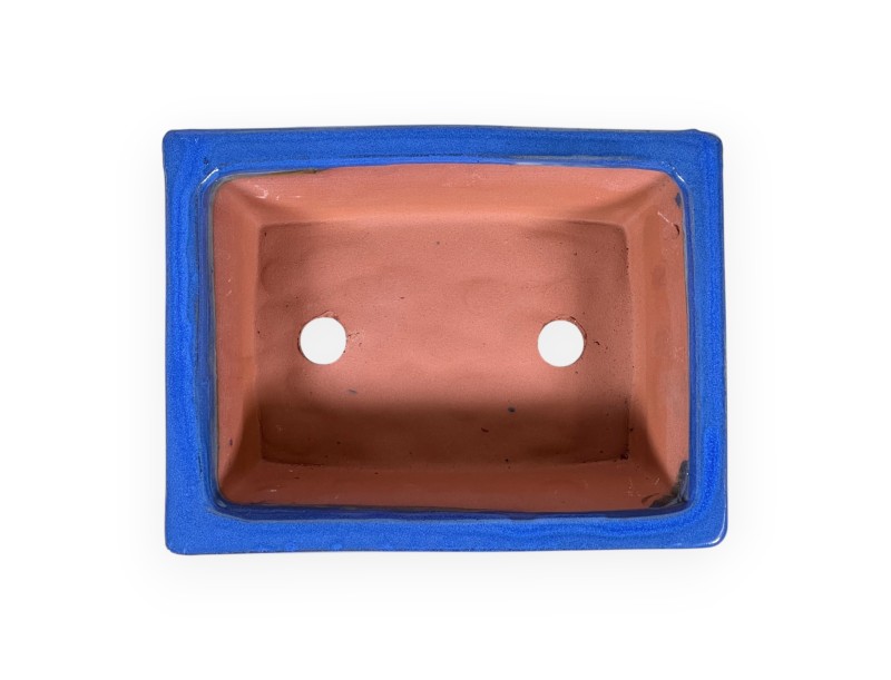 Vaso 20,5 cm rettangolare blu