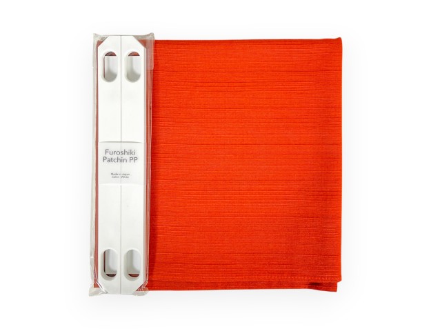 Set Furoshiki rouge & poignées blanches