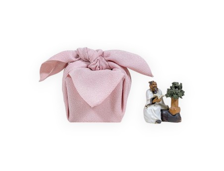 Set Statuettes de bonsaïst & Furoshiki 45 cm
