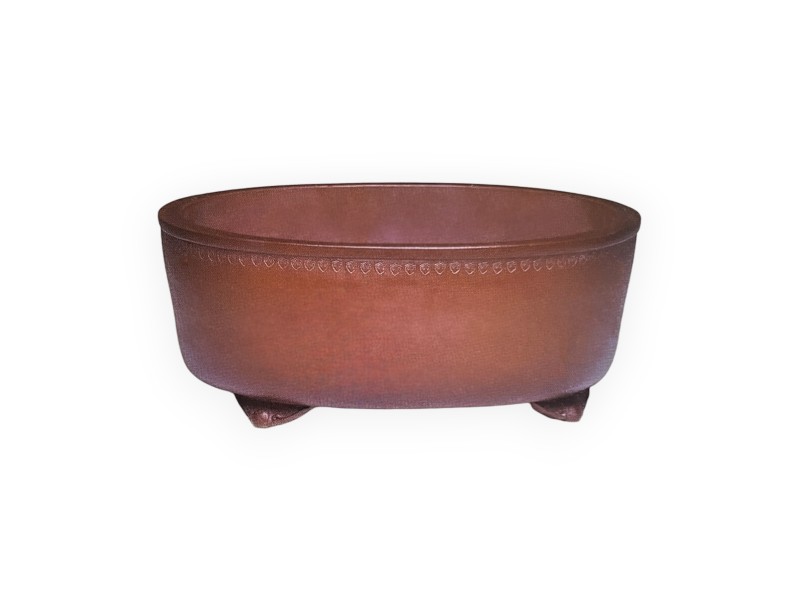 Maceta 46 cm oval grès