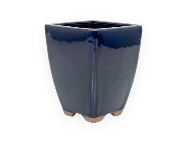 Topf 11,5 cm quadratisch blau 2