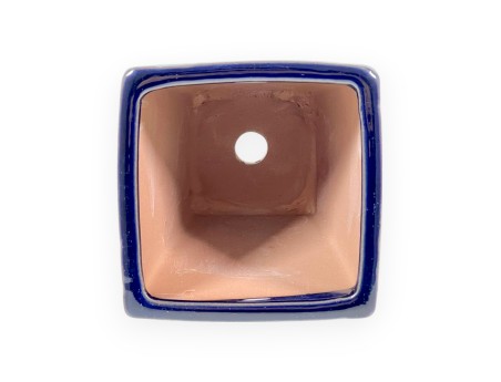 Topf 11,5 cm quadratisch blau