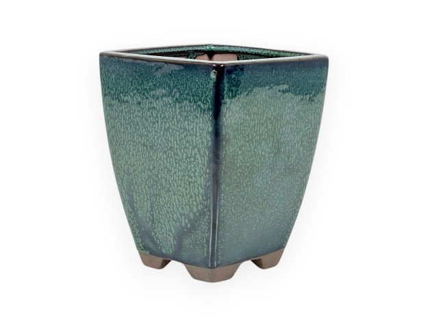 Pot 11,5 cm square green 2
