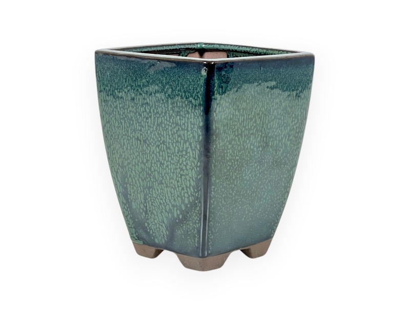 Vaso 11,5 cm quadrato verde