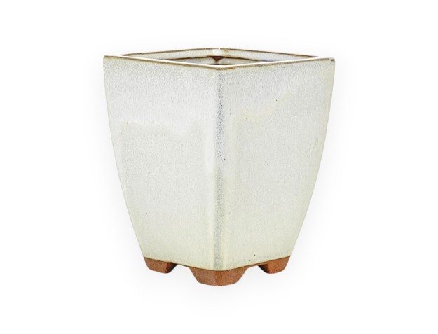 Vaso 11,5 cm quadrato beige 2