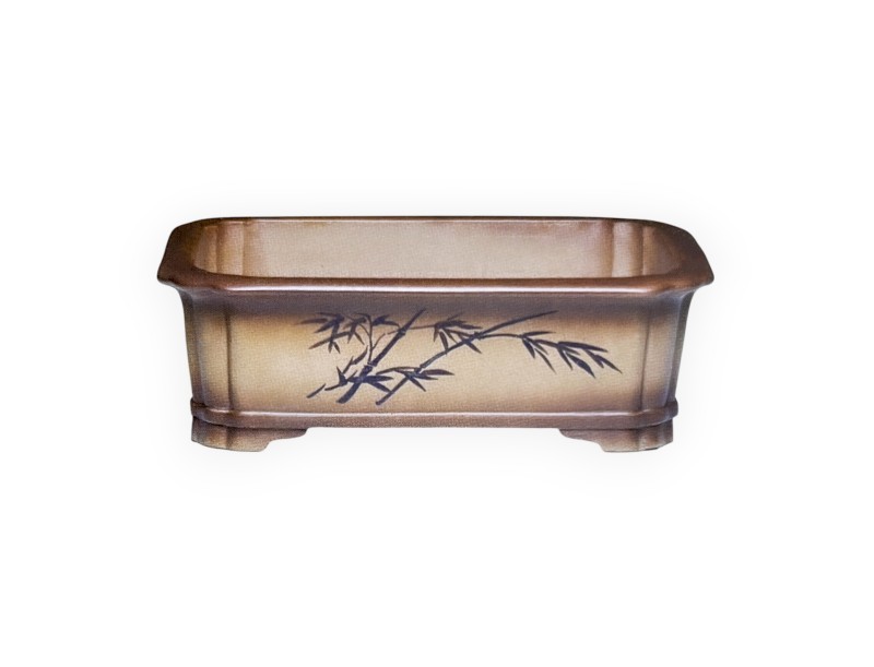 Vaso 46,5 cm rettangolare grès