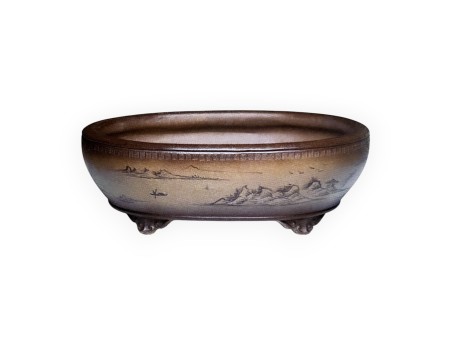 Vaso 47,5 cm ovale grès