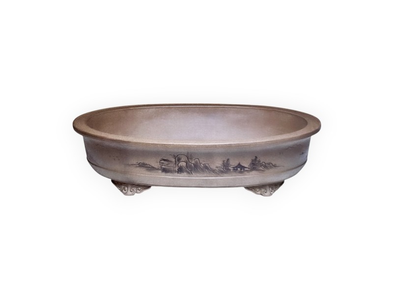 Pot 61 cm ovaal grès