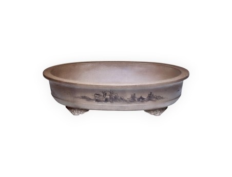 Vaso 61 cm ovale grès