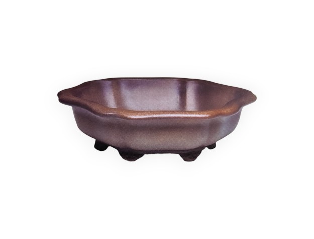 Maceta 40 cm hexagonal grès