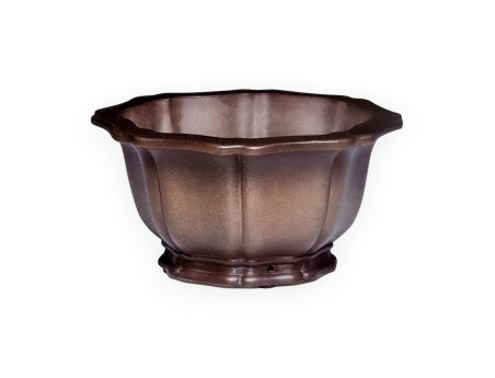 Pot 48 cm octagonal grès