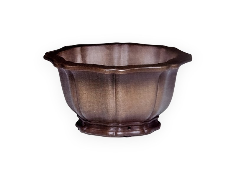 Pot 30,5 cm octagonal grès