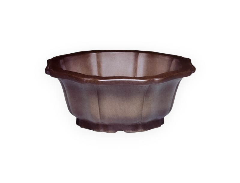 Pot 31 cm octagonal grès