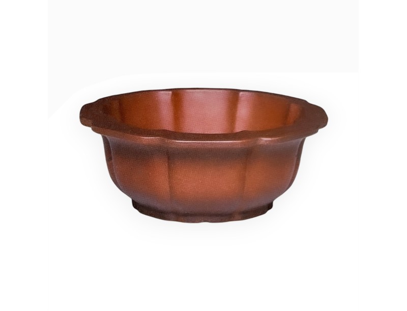 Vaso 17 cm ottagonale grès