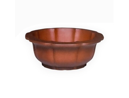 Pot 17 cm octogonal grès