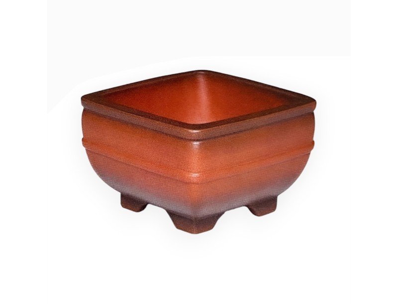 Pot 11 cm vierkant grès
