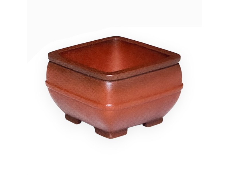 Pot 14 cm vierkant grès
