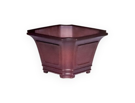 Pot 32 cm square grès