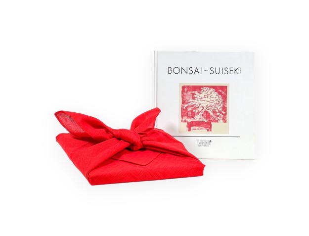 Set Bonsai Buch Suiseki Vorschläge & Furoshiki 68 cm