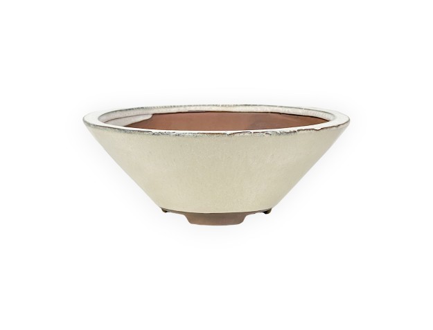Pot 21 cm rond beige 2